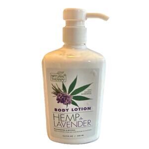 Natural Therapy HEMP+LAVENDER BODY LOTION Soothing Relaxing 16.9 oz